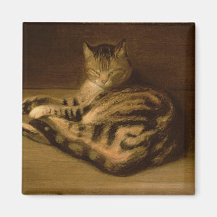 Aimant Chat couché, 1898