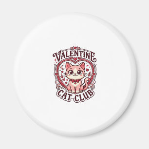 Aimant Chat de la Saint-Valentin Dessin drôle pour amateu