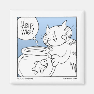 Aimant Chat de mangeur de poisson