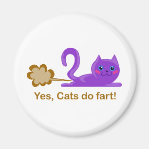 Aimant Chat de péter, pets de chat !