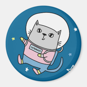 Aimant Chat d'espace mignon