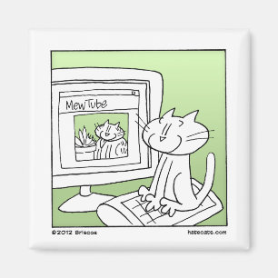 Aimant Chat d'Internet