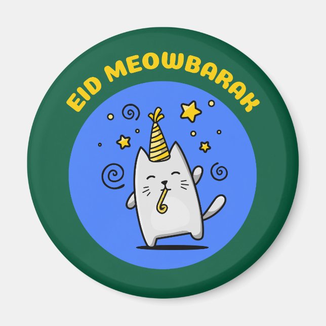 Aimant Chat drôle d'Eid (Devant)