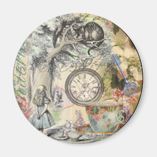 Aimant Chat du Cheshire Alice au Pays des Merveilles Clas