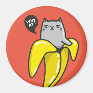 Aimant Chat en banane