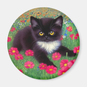 Aimant Chat Gustav Klimt Tuxedo