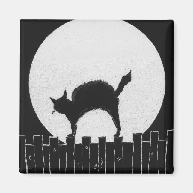 AIMANT CHAT HALLOWEEN (Devant)