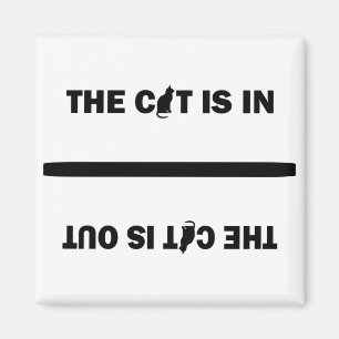 Aimant Chat In/Out