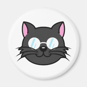Aimant Chat noir Chat noir Chat gris Chat portant des lun
