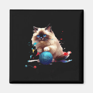 Aimant Chat Ragdoll Pyjama Parfait Pour Les Amateurs De C