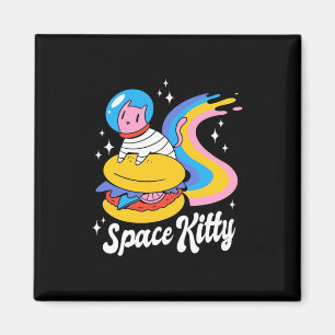 Aimant Chat spatial astronaute