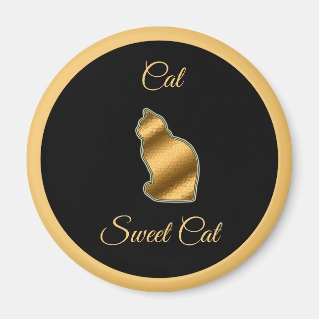 Aimant Chat sucré (Devant)
