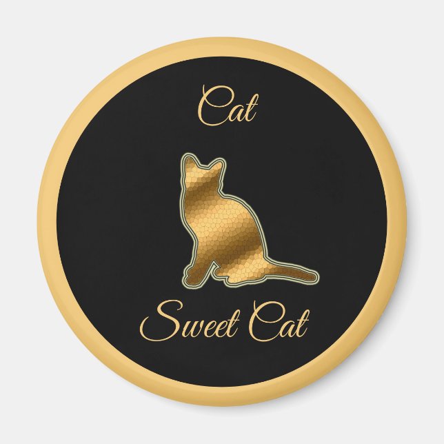 Aimant Chat sucré (Devant)