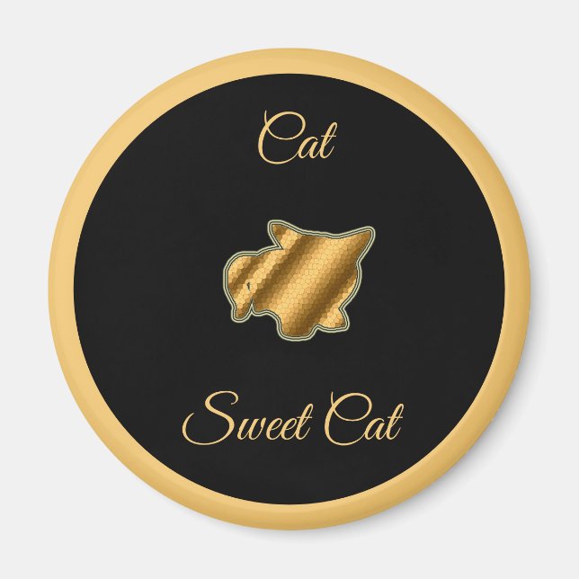 Aimant Chat sucré (Devant)