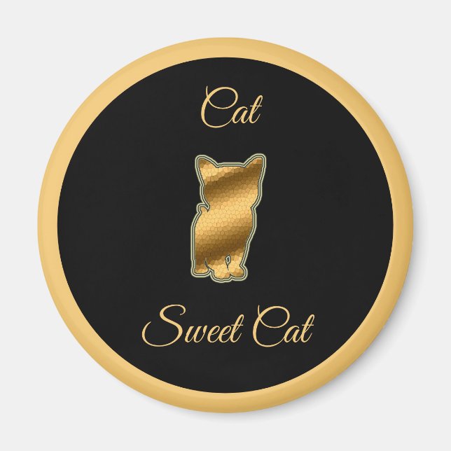 Aimant Chat sucré (Devant)