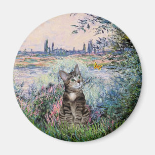 Aimant Chat (Tabby 2) - Sur la Seine
