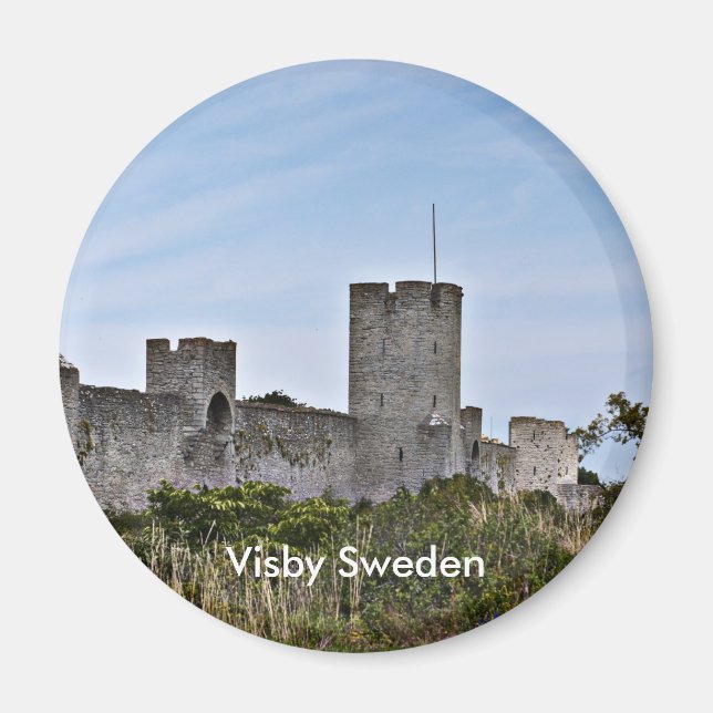 Aimant Château à Visby, Visby Suède (Devant)