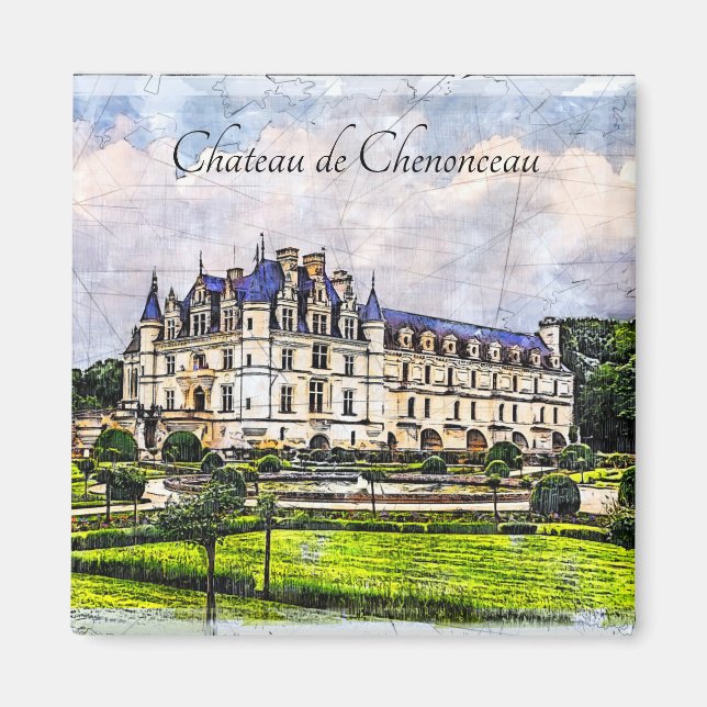 Aimant Château Chenonceau. France. (Devant)