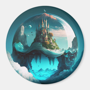 Aimant Château Dans Crystal Ball