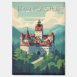 Aimant Château de Bran vintage Roumanie