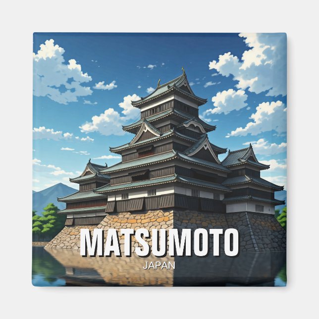 Aimant Château de Matsumoto Japon (Devant)