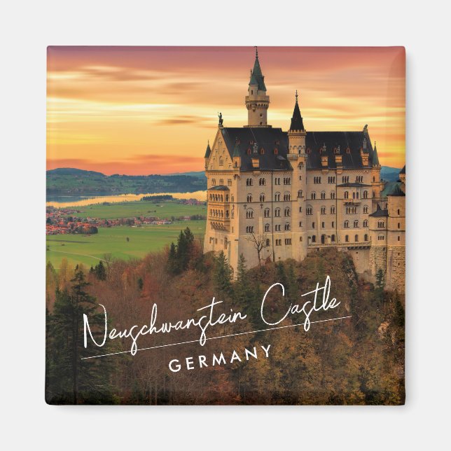 Aimant Château de Neuschwanstein Allemagne (Devant)