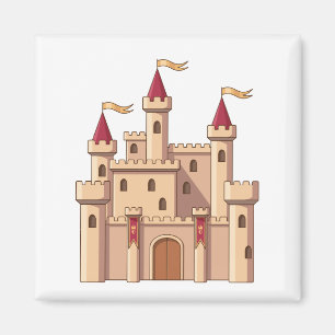 Aimant Château de princesse royale médiéval de conte de f