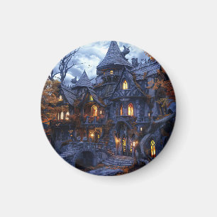 Aimant Château de Sorcière Halloween effrayant