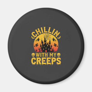 Aimant Château Hanté de Halloween en Chillin Avec Mes Cre