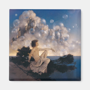 Aimant Châteaux en Espagne de Maxfield Parrish 1904 Fanta