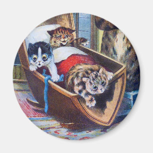 Aimant Chatons dans le berceau