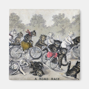 Aimant Chats à vélo