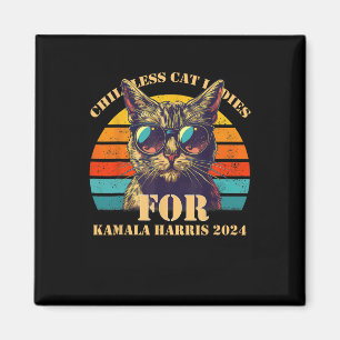 Aimant Chats Dames vintages Pour Enfants Pour Kamala Harr