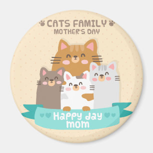 Aimant Chats de la Fête des Mères