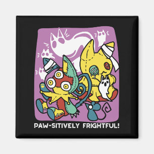 Aimant Chats déplaisants Halloween Art : Paw-sitly Fright