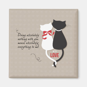 Aimant Chats en amour