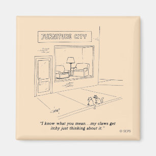 Aimant Chats griffant des meubles