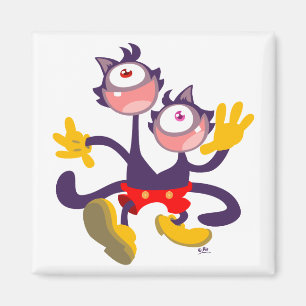 Aimant Chats monoculaires dans l'aimant Tandem Walk