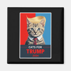 Aimant Chats pour Trump Élection 2024 1