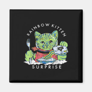Aimant Chats Rainbow Kitten Surprise mignonne Manger Retr