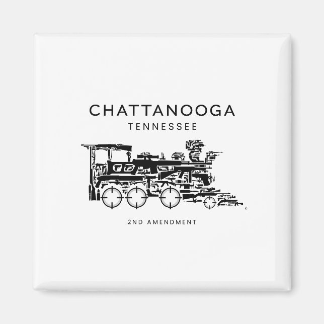 Aimant Chattanooga Choo 2e amendement (Devant)