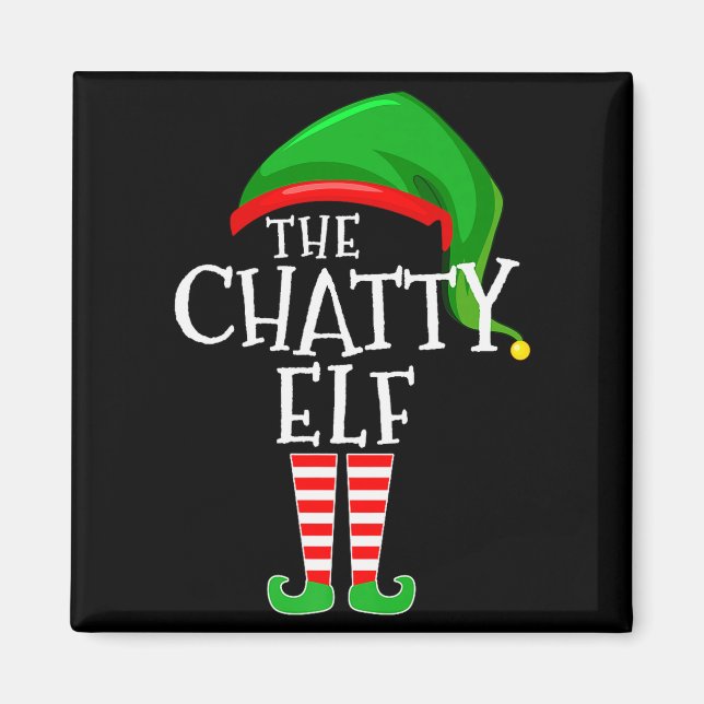 Aimant Chatty Elf Family Matching Group Christmas Premium (Devant)