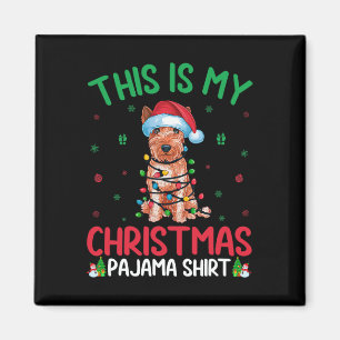Aimant Chaud Xmas Soft Coché Wheaten Terrier Chien Christ