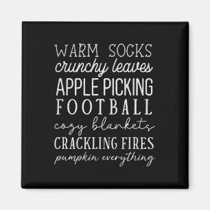 Aimant Chaussettes chaudes feuilles croquantes pied drôle