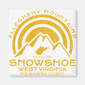 Aimant Chaussure de neige Virginie-Occidentale Montagne