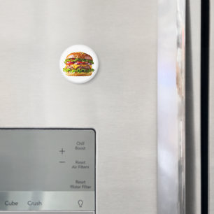 Aimant ChaussureHabille hamburger empilé thic