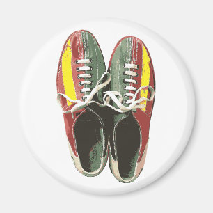 Aimant Chaussures de Bowling vintage Retro Chaussure de B