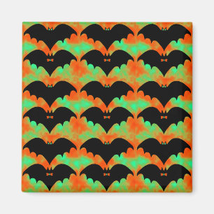 Aimant Chauves-souris et vaches Orange Vert