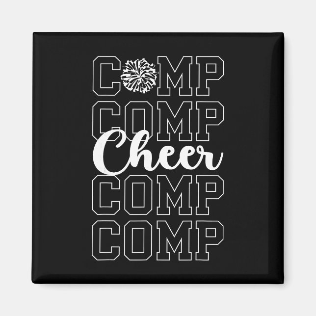 Aimant Cheer Comp Day Cheerleading Competition Day Cheerl (Devant)