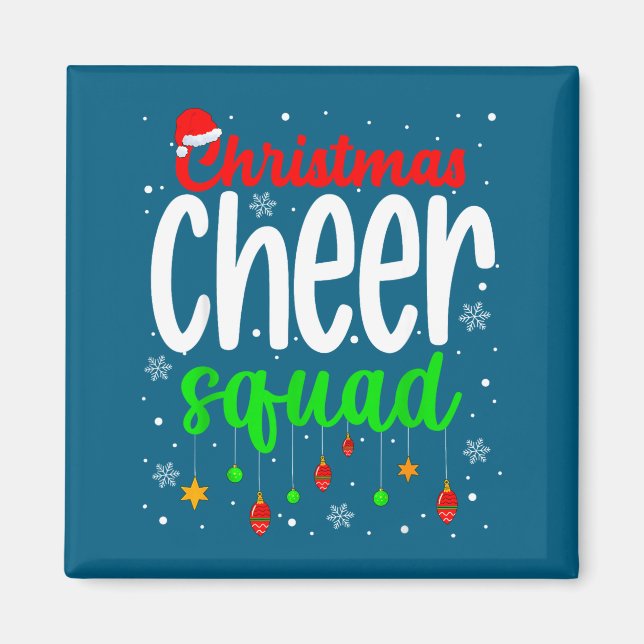 Aimant Cheerleading Srts Lover Christmas Cheer Squad  (Devant)